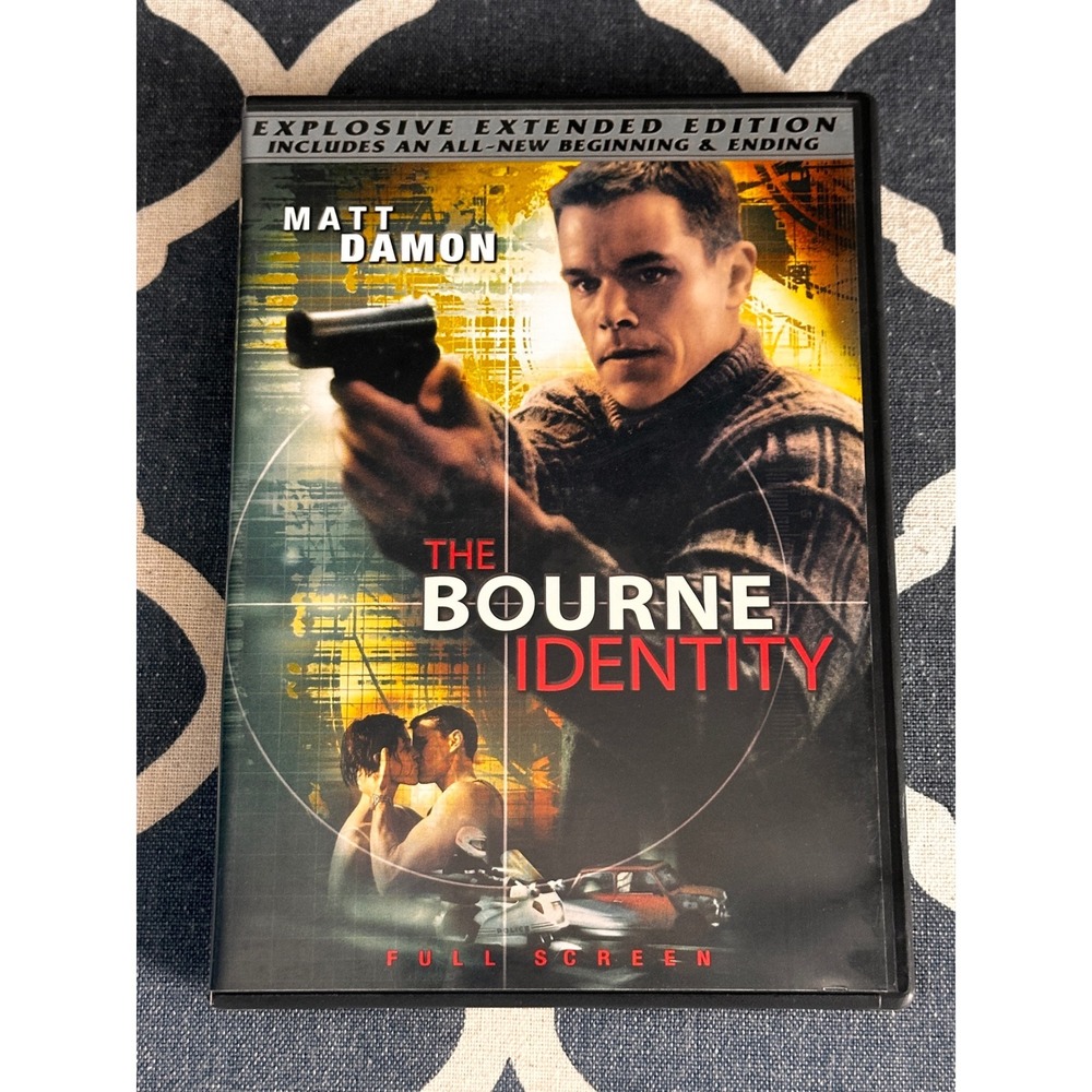 The Bourne Identity DVD Explosive Extended Edition Matt Damon Action Movie